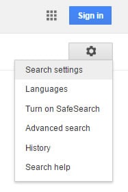 Google Search Settings SEO